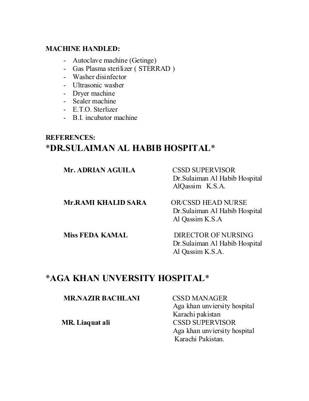 sterile processing resume