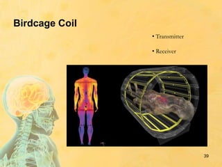 Birdcage Coil
• Transmitter
• Receiver
39
 