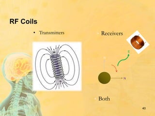 RF Coils
• Transmitters • Receivers
• Both
N
N
E
40
 