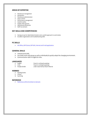 SA CV Updated | PDF