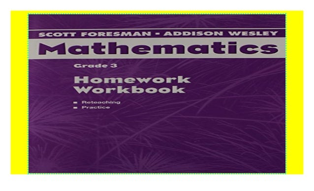 Scott Foresman Addison Wesley Math 2004 Homework Workbook Grade 3