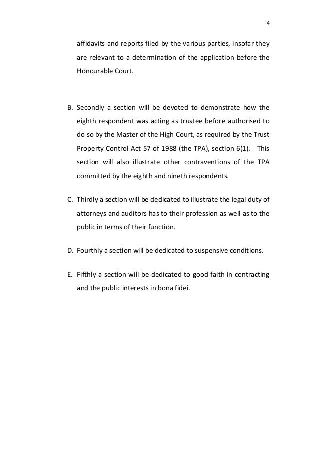 Trust Property Control Act Trust Property Control Act
