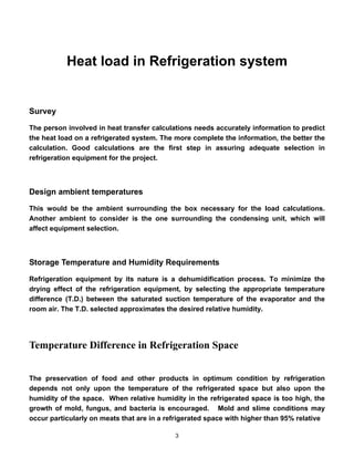 The Effect of Ambient Temperature and Humidity on Refrigerated