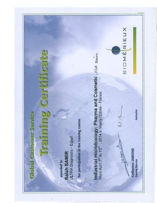 Biomerieux Certificates