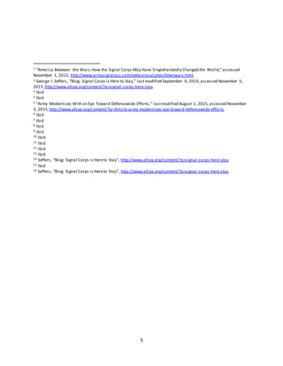 Strategic Vision for the U.S. Army Signal Corps | DOCX
