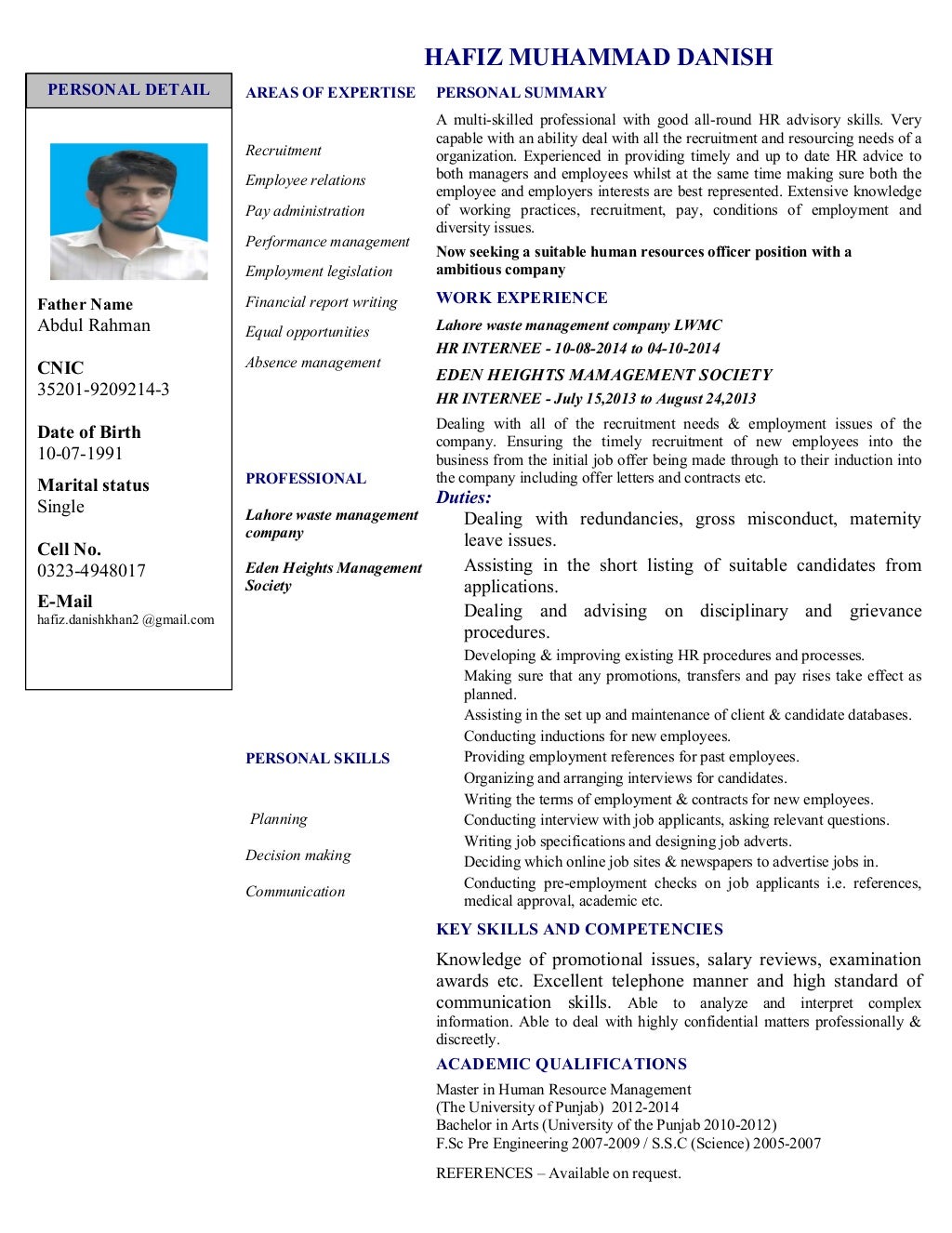 DANISH CV