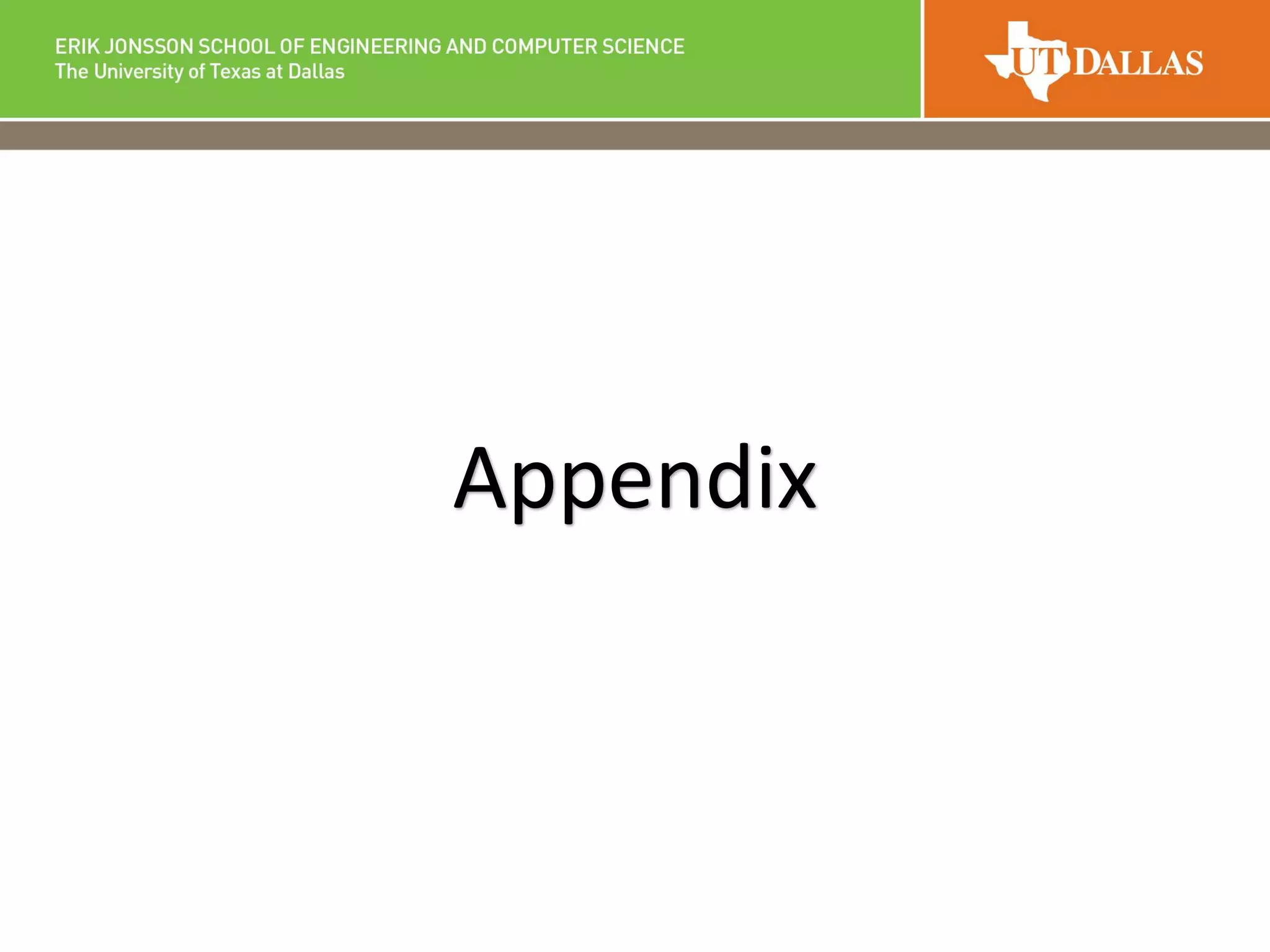 Appendix
 