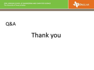 Q&A
Thank you
 