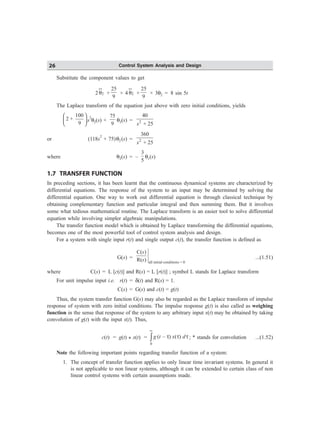 Control System Analysis and Design 2nd ed Edition Chandra | PDF
