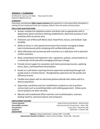 resume PDF - Resume 1 320