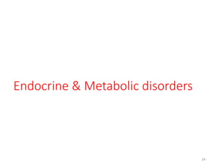 Endocrine & Metabolic disorders
24
 