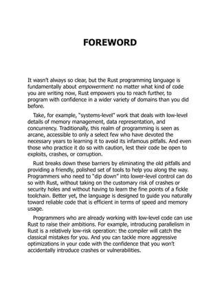The Rust Programming Language 2nd Edition Steve Klabnik | PDF