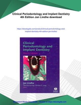 Clinical Periodontology and Implant Dentistry 4th Edition Jan