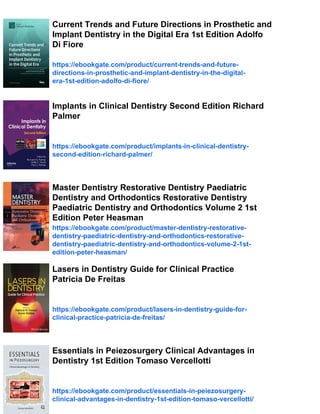 Clinical Periodontology and Implant Dentistry 4th Edition Jan Lindhe | PDF