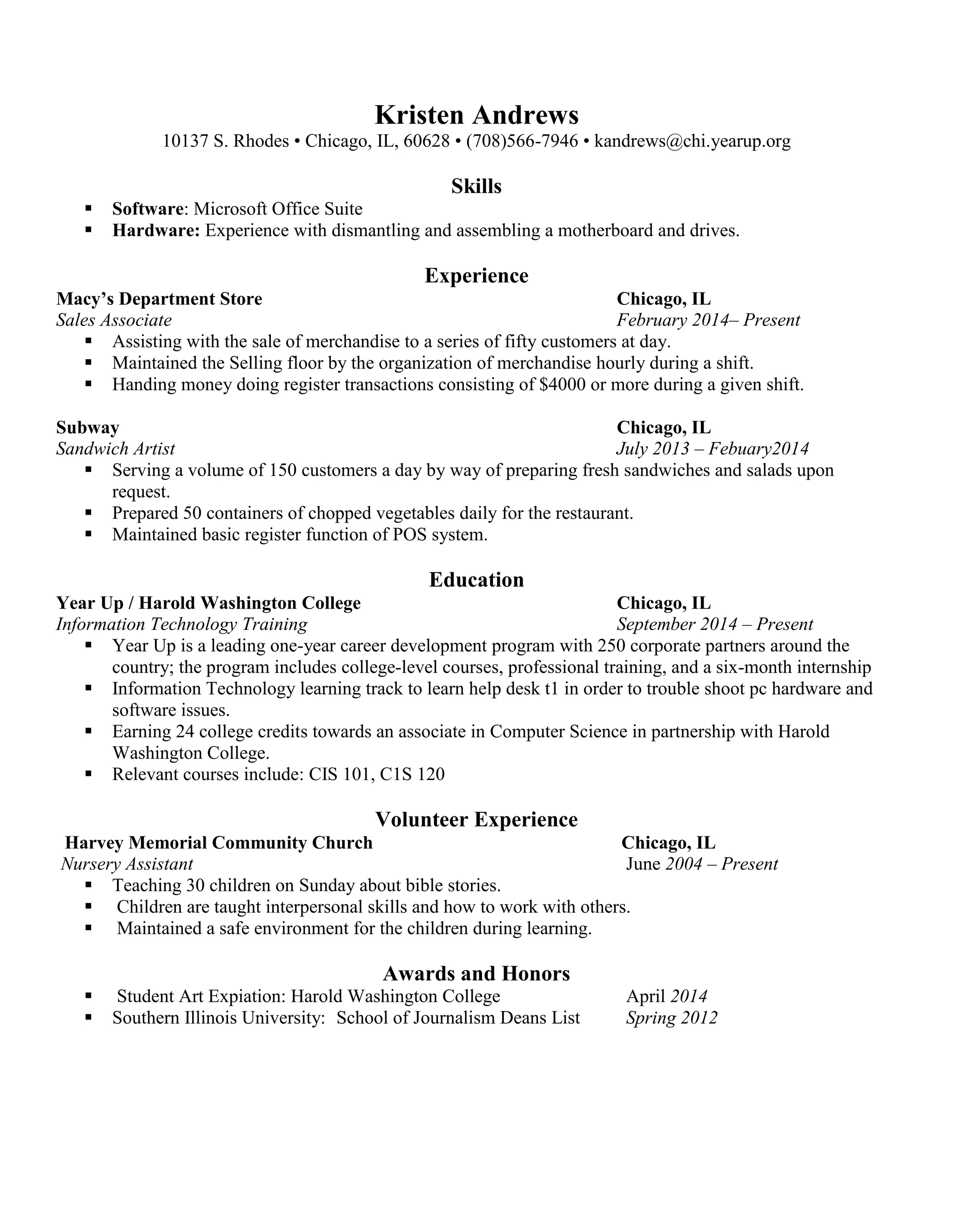 YU RESUME | PDF