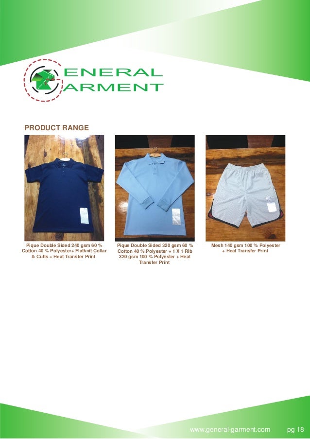 GENERAL GARMENT COMPANY PROFILE 22.11.16