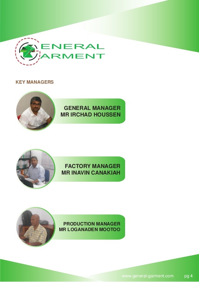 GENERAL GARMENT COMPANY PROFILE 22.11.16