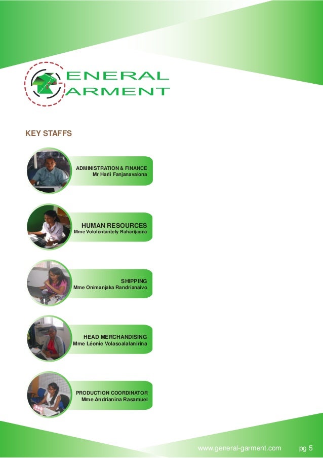 GENERAL GARMENT COMPANY PROFILE 22.11.16