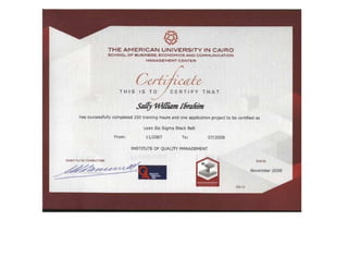Sally William Ibrahim - C.V- certificates