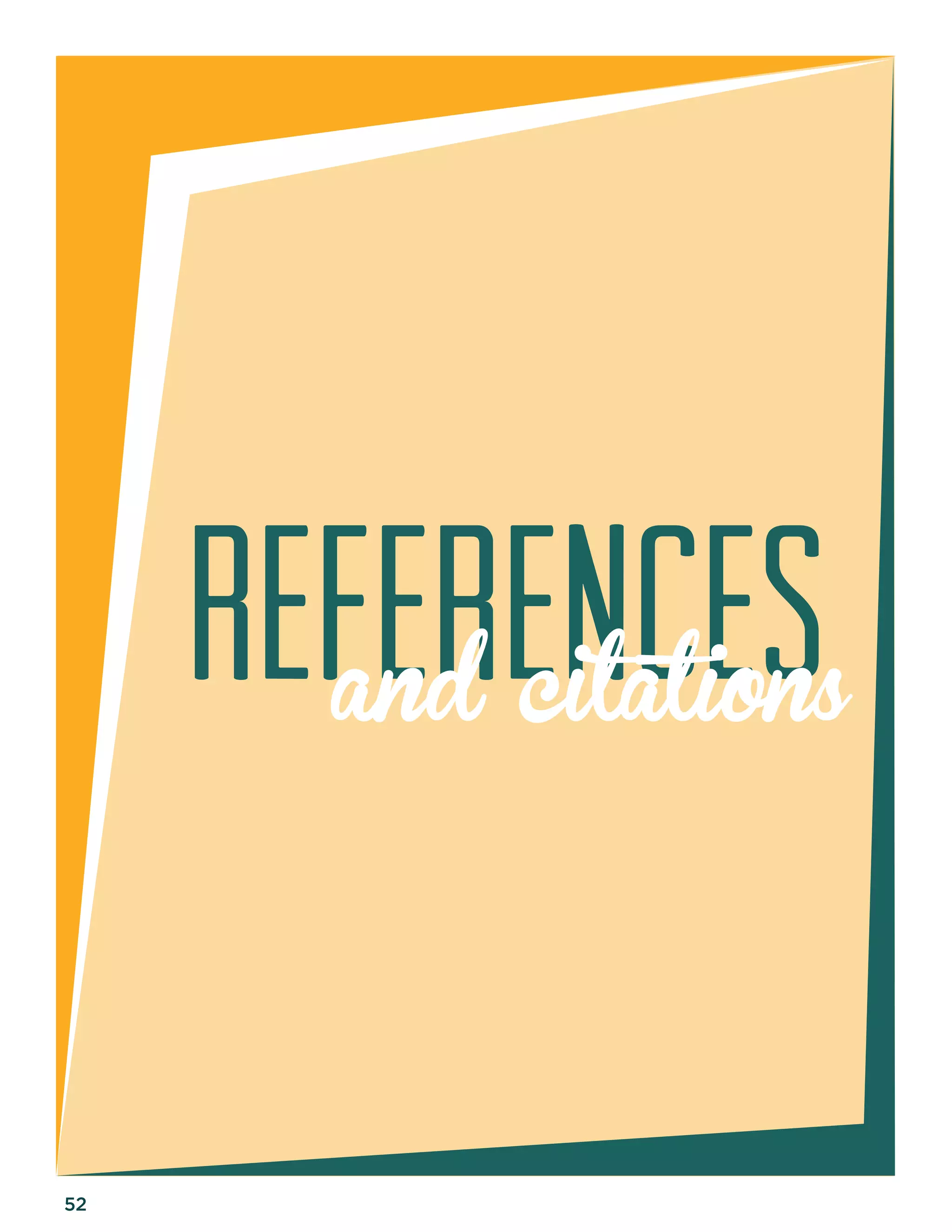 52 
References and citations 
 