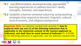Notes Slide Background Comprehensive Guide to Assessing Classroom Observable Indicators for ...