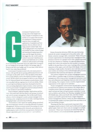 Project Management Coverage, Adil in Gov Magazine