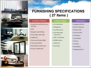 FURNISHING SPECIFICATIONS  ( 27 Items ) 