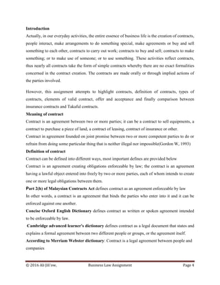 BUSINESS LAW ASSIGNMENT 2016_3 | PDF
