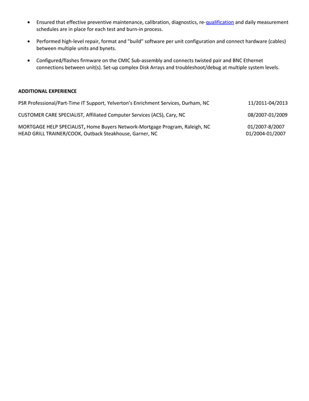 Kenneth Smith Resume 2015 | DOC