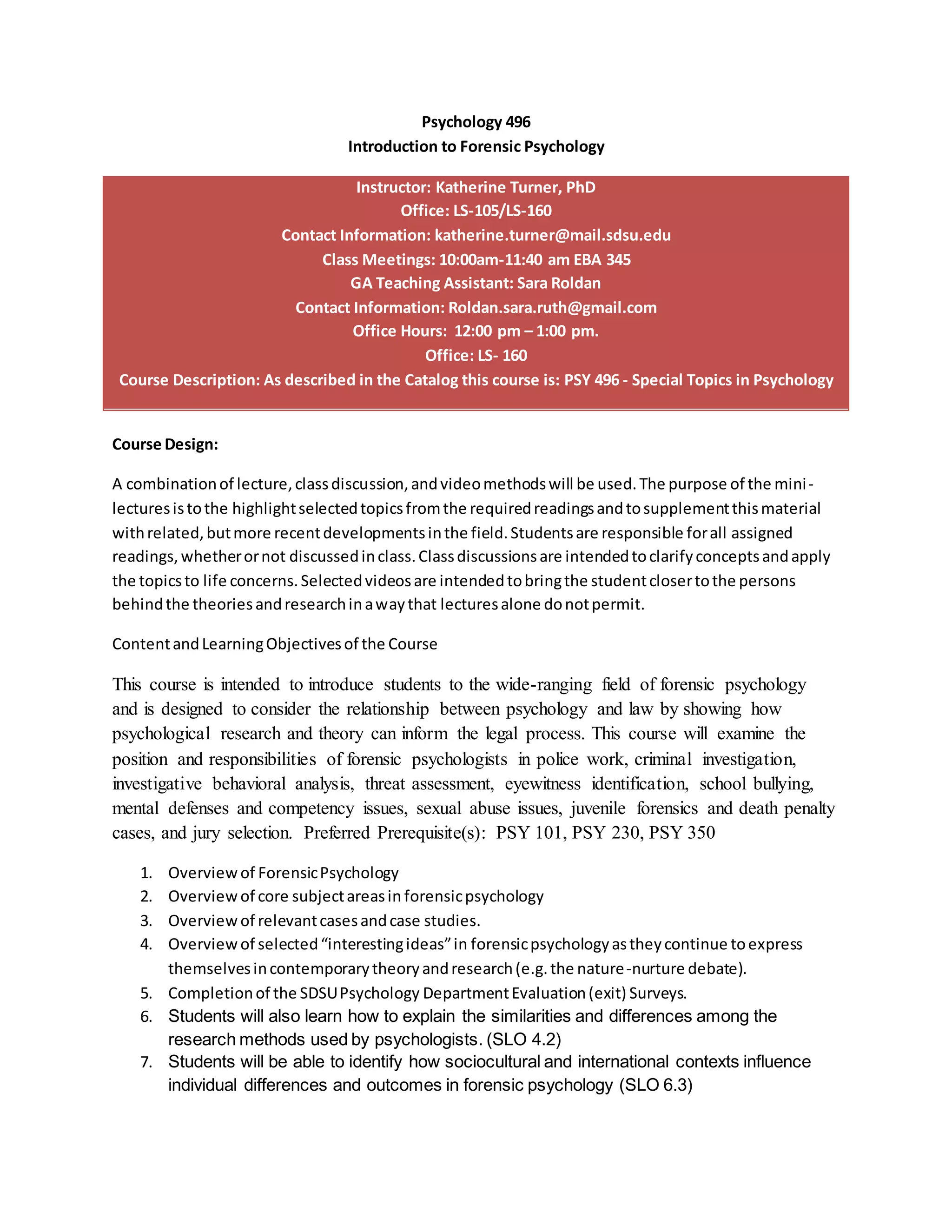 Intro to Forensic Psychology Syllabus final 2016 DOCX