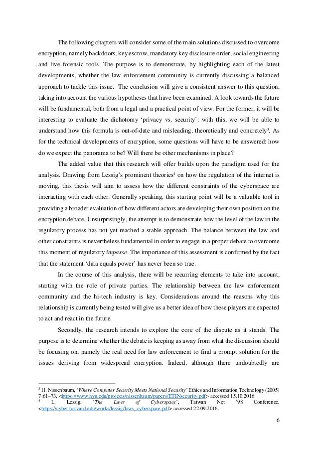 Master thesis cryptography