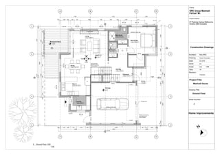 GSPublisherEngine 0.6.100.100
N
Yashar Pouradam
Mashadi House
Home Improvements
SRK Group Mashadi
Farhad Mr.
47 Pyalong Avenue Melbourne
Victoria 3084 Australia
Construction Drwaings
Architect:
Drawing:
Date:
Issue:
Size:
Project Title:
Drawing Title:
Ground Floor
Client:
Project Address:
Ario ARC
Oct 2016
3rd
A2
Sheet Number:
Scale: 1/50
Revision:
Checked
2
1:50
WD-03
WD-05
M-W 03 M-W 10
M-W 12 M-W 12
M-W14
M-W13
M-W04
WD-03
M-W 09
WD-02
WD-03
WD-01
WD-02
WD-04
WD-03
1
2
A
A
B
B
D
D
C
C
11
22
44
33
1
2
3
4
5
6
7
8
9
10
11
12
13
14
15
16
17
F
6,028
2404521,4471,2841,8197863,010225
3,235
9,263
11213,179240
3,8565,7493,762
13,484
5,6243501,940
133
112
3494,8004681,0081,0451,6901,068
4,088 6,220 2,686
240 1,069 240 482 851 2,386 846 1,923 240 1,488 1,811
13,319
240 1,072 240 813 1,203 529 112 6,800 581 371 1,084 274
4,088 6,220 2,686
2,956
+69.16
68.99
+69.16
A-AA-A
B-BB-B
c-cc-c
North
East
South
West IE-02
RWD & DP
RWD & DP
Garage Door
Garage
Backyard Deck
UPPER FLOOR LINE
UPPERFLOORLINE
UPPER FLOOR LINE
UNIT 2
Selected Handrail &
Balustrait Min 1000H
above FFL of each Stair
to Owne's selection
RWD & DP
S
S
Porch
CJ-OVER
CJ-OVER
B/Work over oprning
and Lintel as per
ENG's Design
DP
FJ
Canopy
Over
CJ
CJ
CJ
RWD & DP
1.83mWIDEDRAINAGE&SEWERAGEEASMENT
BED ROOM
Area: 16.89 m2
Kitch 1
Area: 10.10 m2
Living
Area: 18.25 m2
Dining
Area: 13.81 m2
Enterance
Area: 4.75 m2
Bath Room
Area: 2.48 m2
Bath Room
Area: 4.41 m2
Hall Way
Area: 8.98 m2
Laundry
Area: 5.08 m2
0. Ground Floor 1/50
1:50
 