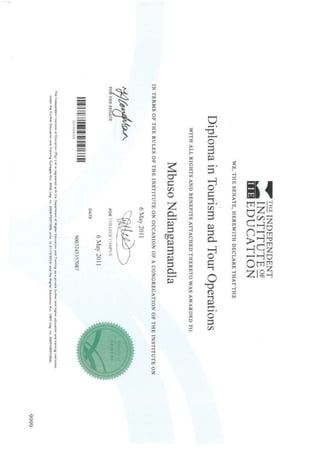 CV MBUSO NDLANGAMANDLA