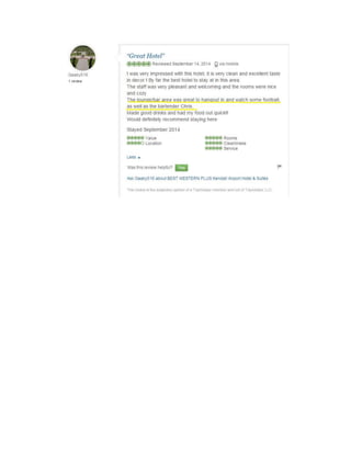 Mentioned Trip Advisor Reviews