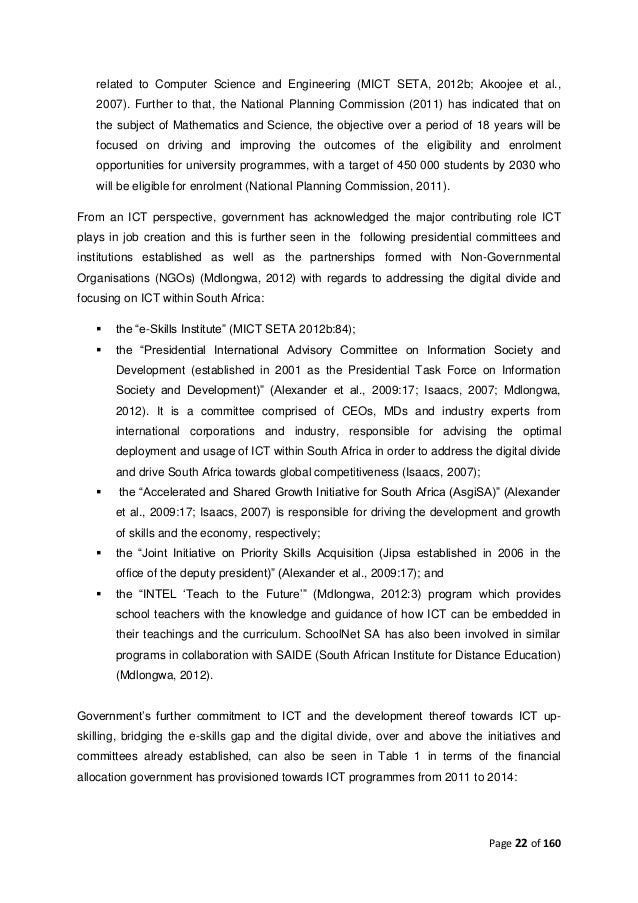 mini dissertation mit 840 ict skills shortage supply and demand mini mini dissertation mit 840 ict skills shortage supply and demand mini
