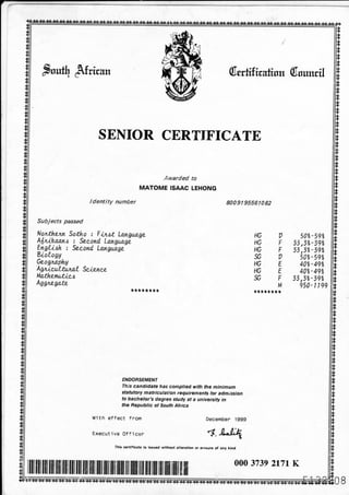 Matric | PDF