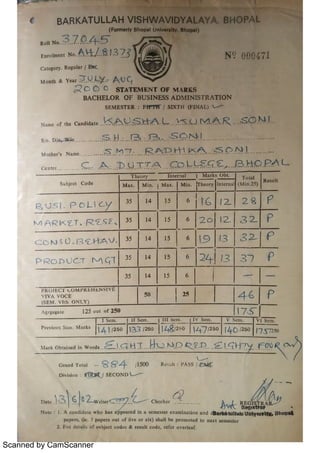 all marksheet | PDF