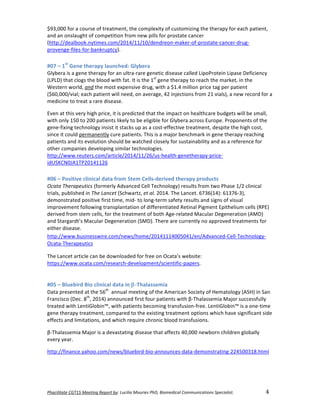 !"#$%&%'#'()*+,-.)/(('%01)2(345')678)9:$%&%#)/4:5%(;)!"<=)>%4?(@%$#&)*4??:0%$#'%40;)A3($%#&%;'B))))))))))))))))))))))))))))))9!
ilj,bbb%L6*%'%?6)*2;%6L%0*;'0>;(0,%03;%?6><@;N40+%6L%?)206>4^4(5%03;%03;*'<+%L6*%;'?3%<'04;(0,%
'(.%'(%6(2@')530%6L%?6><;04046(%L*6>%(;B%<4@@2%L6*%<*620'0;%?'(?;*%
Y300<GDD.;'@M66C9(+04>;29?6>D!bcdDccDcbD.;(.*;6(#>'C;*#6L#<*620'0;#?'(?;*#.*)5#
<*6O;(5;#L4@;2#L6*#M'(C*)<0?+[9%
%
c7U)J)8@'
)-(+()'"(/#01)+$"(,<)-&1;(/#))
-@+M;*'%42%'%5;(;%03;*'<+%L6*%'(%)@0*'#*'*;%5;(;04?%.42;'2;%?'@@;.%I4<6S*60;4(%I4<'2;%7;L4?4;(?+%
YISI7[%03'0%?@652%03;%M@66.%B403%L'09%:0%42%03;%c20
%5;(;%03;*'<+%06%*;'?3%03;%>'*C;0,%4(%03;%
1;20;*(%B6*@.,%#0@%03;%>620%;N<;(24O;%.*)5,%B403%'%ic9d%>4@@46(%<*4?;%0'5%<;*%<'04;(0%
Yi"b,bbbDO4'@E%;'?3%<'04;(0%B4@@%(;;.,%6(%'O;*'5;,%d!%4(P;?046(2%L*6>%!c%O4'@2[,%'%(;B%*;?6*.%L6*%'%
>;.4?4(;%06%0*;'0%'%*'*;%.42;'2;9)
TO;(%'0%0342%O;*+%3453%<*4?;,%40%42%<*;.4?0;.%03'0%03;%4><'?0%6(%3;'@03?'*;%M).5;02%B4@@%M;%2>'@@,%
B403%6(@+%cVb%06%!bb%<'04;(02%@4C;@+%06%M;%;@454M@;%L6*%-@+M;*'%'?*622%T)*6<;9%S*6<6(;(02%6L%03;%
5;(;#L4N4(5%0;?3(6@65+%4(2420%40%20'?C2%)<%'2%'%?620#;LL;?04O;%0*;'0>;(0,%.;2<40;%03;%3453%?620,%
24(?;%40%?6)@.%<;*>'(;(0@+%?)*;%<'04;(029%F342%42%'%>'P6*%M;(?3>'*C%4(%5;(;%03;*'<+%*;'?34(5%
<'04;(02%'(.%402%;O6@)046(%236)@.%M;%B'0?3;.%?@62;@+%L6*%2)20'4('M4@40+%'(.%'2%'%*;L;*;(?;%L6*%
603;*%?6><'(4;2%.;O;@6<4(5%24>4@'*%0;?3(6@654;29%
300<GDDBBB9*;)0;*29?6>D'*04?@;D!bcdDccD!"D)2#3;'@03#5;(;03;*'<+#<*4?;#
4.UAm8Zb&WcFS!bcdcc!"%
%
c7e)J)!3@%'%_()$&%+%$#&),#'#)B/35)G'(5)*(&&@V,(/%_(,)'"(/#01)0/3,4$'@))
D$#'#),"(5#3(:'%$;%YL6*>;*@+%W.O'(?;.%8;@@%F;?3(6@65+[%*;2)@02%L*6>%0B6%S3'2;%cD!%?@4(4?'@%
0*4'@2,%<)M@423;.%4(%,"()9#0$(')YA?3B'*0^,%(')#&B%!bcd9%F3;%I'(?;09%"nj"Ycd[G%"cjn"#j[,%
.;>6(20*'0;.%<62404O;%L4*20%04>;,%>4.#%06%@6(5#0;*>%2'L;0+%*;2)@02%'(.%245(2%6L%O42)'@%
4><*6O;>;(0%L6@@6B4(5%0*'(2<@'(0'046(%6L%.4LL;*;(04'0;.%Q;04('@%S45>;(0%T<403;@4)>%?;@@2%YQST[%
.;*4O;.%L*6>%20;>%?;@@2,%L6*%03;%0*;'0>;(0%6L%M603%W5;#*;@'0;.%J'?)@'*%7;5;(;*'046(%YWJ7[%
'(.%A0'*5'*.0h2%J'?)@'*%7;5;(;*'046(%YAJ7[9%F3;*;%'*;%?)**;(0@+%(6%'<<*6O;.%0*;'0>;(02%L6*%
;403;*%.42;'2;9%%
300<GDDBBB9M)24(;22B4*;9?6>D(;B2D36>;D!bcdcccdbbVbdcD;(DW.O'(?;.#8;@@#F;?3(6@65+#
]?'0'#F3;*'<;)04?2!
%
F3;%I'(?;0%'*04?@;%?'(%M;%.6B(@6'.;.%L6*%L*;;%6(%]?'0'h2%B;M240;G%
300<2GDDBBB96?'0'9?6>D*;2;'*?3#.;O;@6<>;(0D2?4;(04L4?#<'<;*29%
%
c79)J)a&4(;%/,)a%3)$&%+%$#&),#'#)%+)!V."#&#@@(5%#)
7'0'%<*;2;(0;.%'0%03;%V"03
%%'(()'@%>;;04(5%6L%03;%W>;*4?'(%A6?4;0+%6L%/;>'06@65+%YWA/[%4(%A'(%
R*'(?42?6%Y7;?9%$03
,%!bcd[%'((6)(?;.%L4*20%L6)*%<'04;(02%B403%o#F3'@'22;>4'%J'P6*%2)??;22L)@@+%
0*;'0;.%B403%I;(04-@6M4(p,%B403%<'04;(02%M;?6>4(5%0*'(2L)246(#L*;;9%I;(04-@6M4(p%42%'%6(;#04>;%
5;(;%03;*'<+%0*;'0>;(0,%?6><'*;.%06%03;%;N4204(5%0*;'0>;(0%6<046(2%B34?3%3'O;%245(4L4?'(0%24.;%
;LL;?02%'(.%@4>40'046(2,%'(.%B34?3%*;X)4*;%?3*6(4?%M@66.%0*'(2L)246(29%
o#F3'@'22;>4'%J'P6*%42%'%.;O'20'04(5%.42;'2;%03'0%'LL;?02%db,bbb%(;BM6*(%?34@.*;(%5@6M'@@+%
;O;*+%+;'*9%%
300<GDDL4('(?;9+'3669?6>D(;B2DM@);M4*.#M46#'((6)(?;2#.'0'#.;>6(20*'04(5#!!dVbbjc$930>@%
%
 