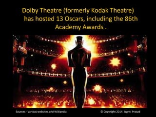 Dolby Theatre, Oscars Wiki