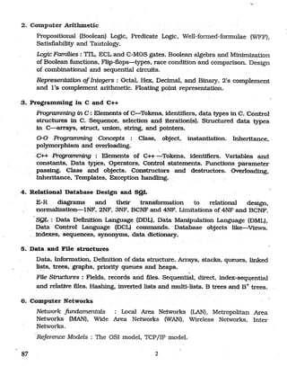 Ugc Net Syllabus For Computer Science UGC NET SYLLABUS | PDF