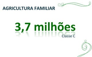 Classe C
AGRICULTURA FAMILIAR
 