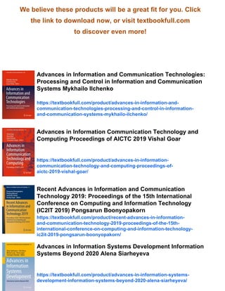 Advances in Information and Communication Technology and Systems ...
