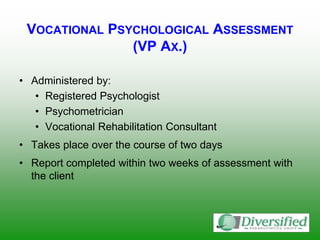 WORKBC - Vocational Assessments | PPTX