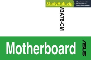 Motherboard
M3A76-CM
 