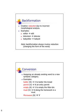 8714 5 word formation processes | PDF