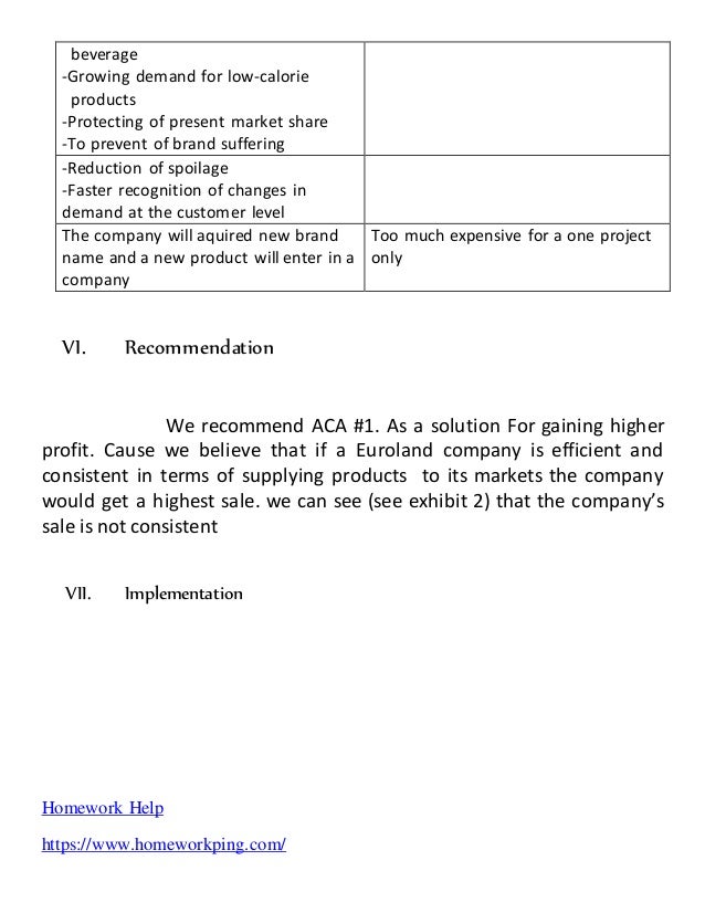Euroland foods essay 05 picture