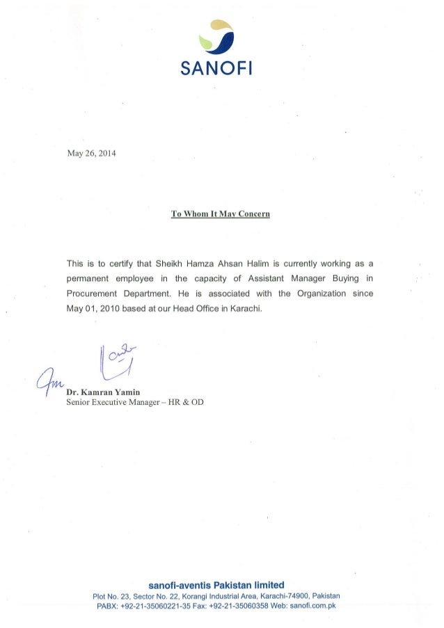 Experience Certificate 1 