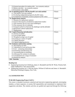 WAR Engineering Programme(2) | PDF