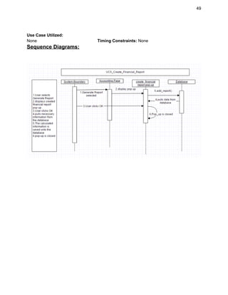49 
 
Use Case Utilized: 
None                                                    ​Timing Constraints: ​None 
Sequence Diagrams: 
 
 
 
 