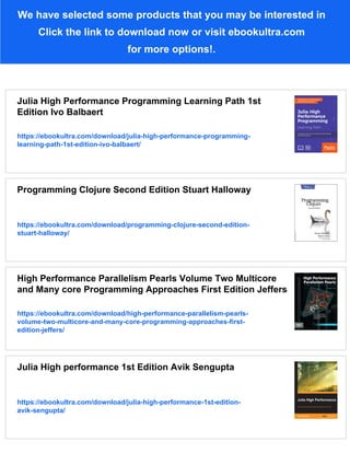 Clojure High Performance JVM Programming 1st Edition Eduardo Diaz | PDF